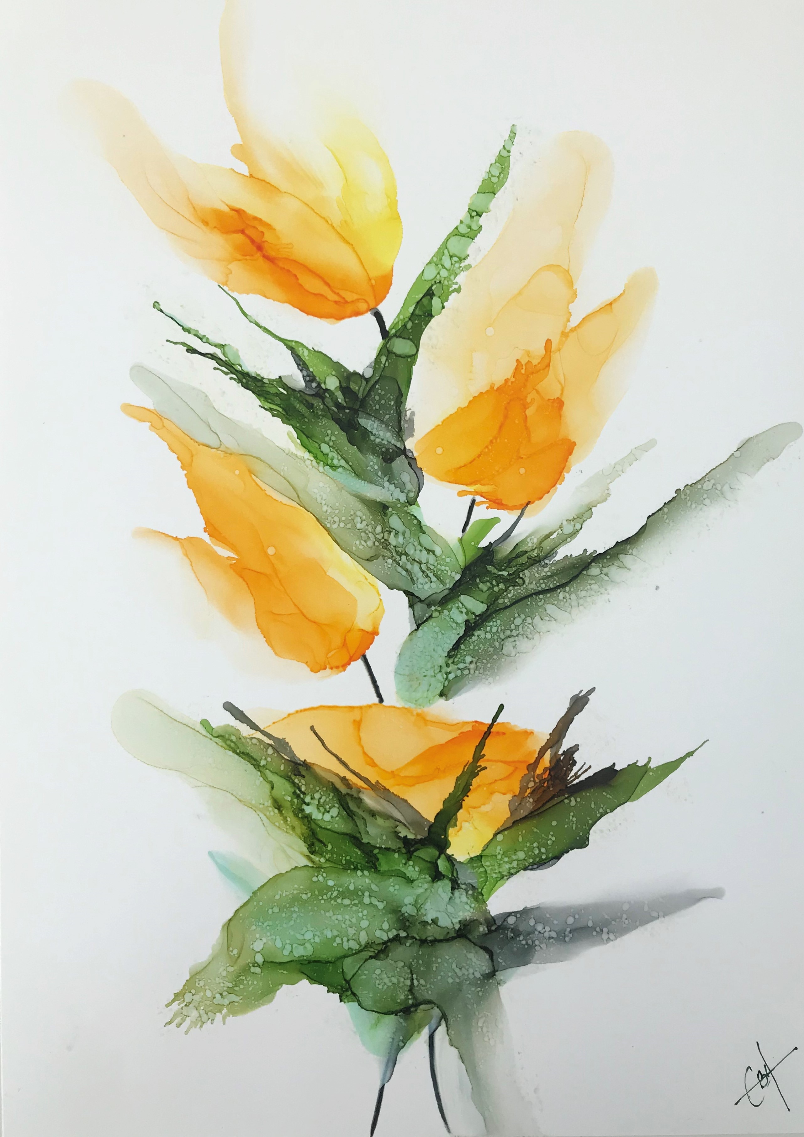 charlotte bøgh aagaard - Flowers in Ink 2